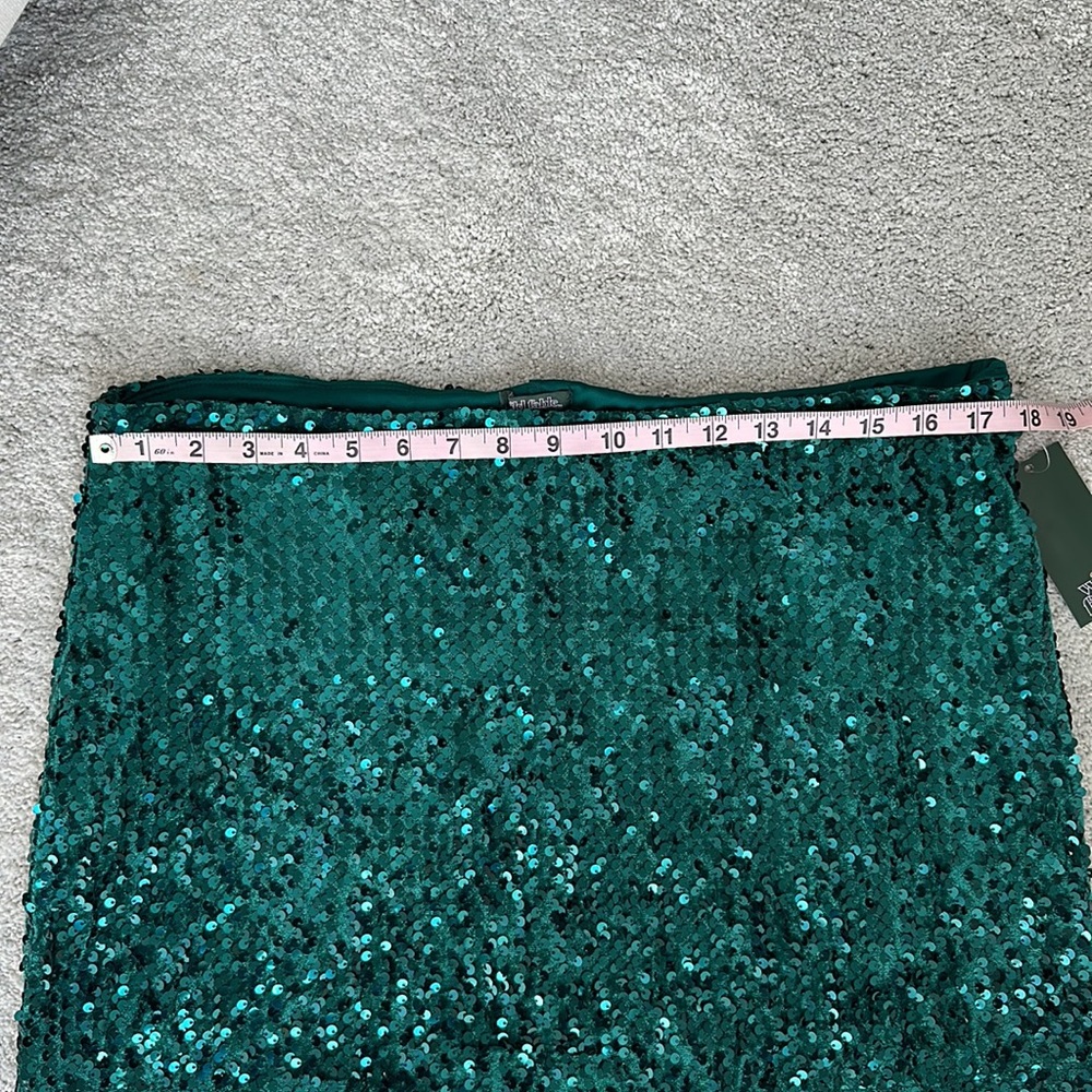 Wild Fable Green Sequin Mini Skirt - Picture 6 of 7